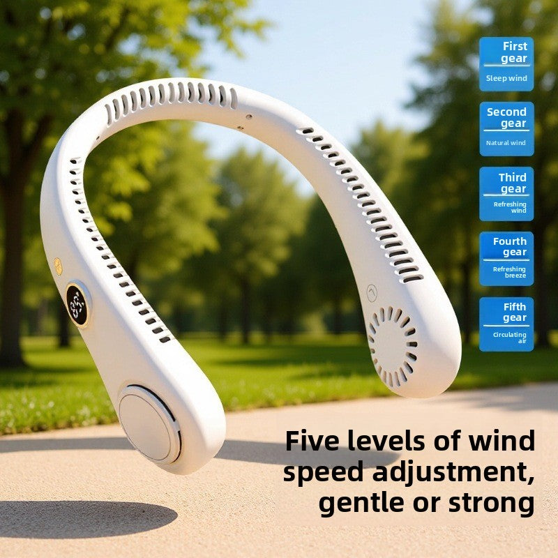 USB Charging Hanging Neck Fan Portable Mini Electric Fan